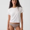 Softest Organic Stretch Cotton Lace-Trim Bikini