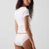 Softest Organic Stretch Cotton Lace-Trim Bikini