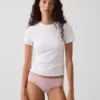 Softest Organic Stretch Cotton Lace-Trim Cheeky Hipster