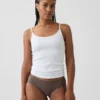 Softest Organic Stretch Cotton Lace-Trim Cheeky Hipster