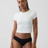 Softest Organic Stretch Cotton Lace-Trim Cheeky Hipster