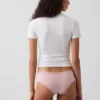 Softest Organic Stretch Cotton Lace-Trim Cheeky Hipster