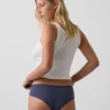 Softest Organic Stretch Cotton Lace-Trim Cheeky Hipster