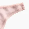 Softest Organic Stretch Cotton Lace-Trim Thong