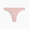 Softest Organic Stretch Cotton Lace-Trim Thong