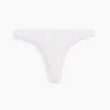 Softest Organic Stretch Cotton Lace-Trim Thong