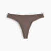 Softest Organic Stretch Cotton Lace-Trim Thong