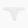 Softest Organic Stretch Cotton Lace-Trim Thong