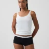 Softest Organic Stretch Cotton Logo Shorty