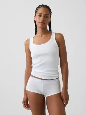 Softest Organic Stretch Cotton Logo Shorty