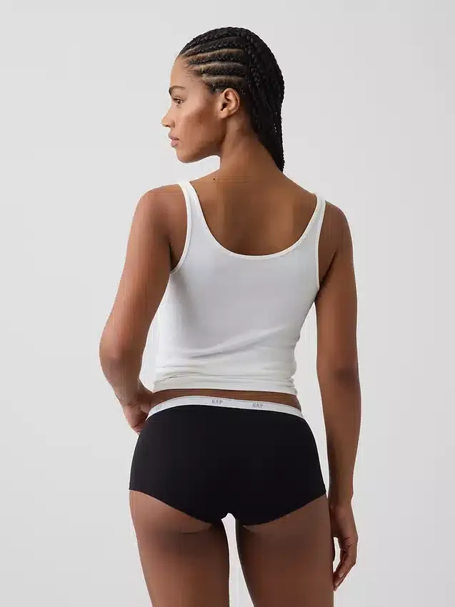 Softest Organic Stretch Cotton Logo Shorty