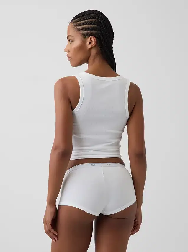 Softest Organic Stretch Cotton Logo Shorty