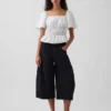 Square-Neck Peplum Top