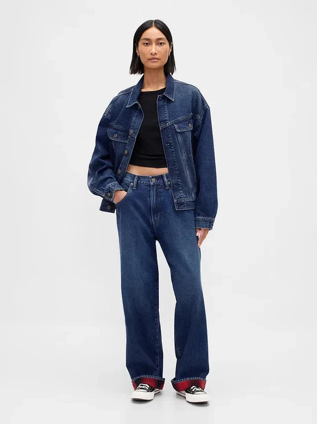 Stranger Things Adult Flannel-Lined Extra Baggy Jeans