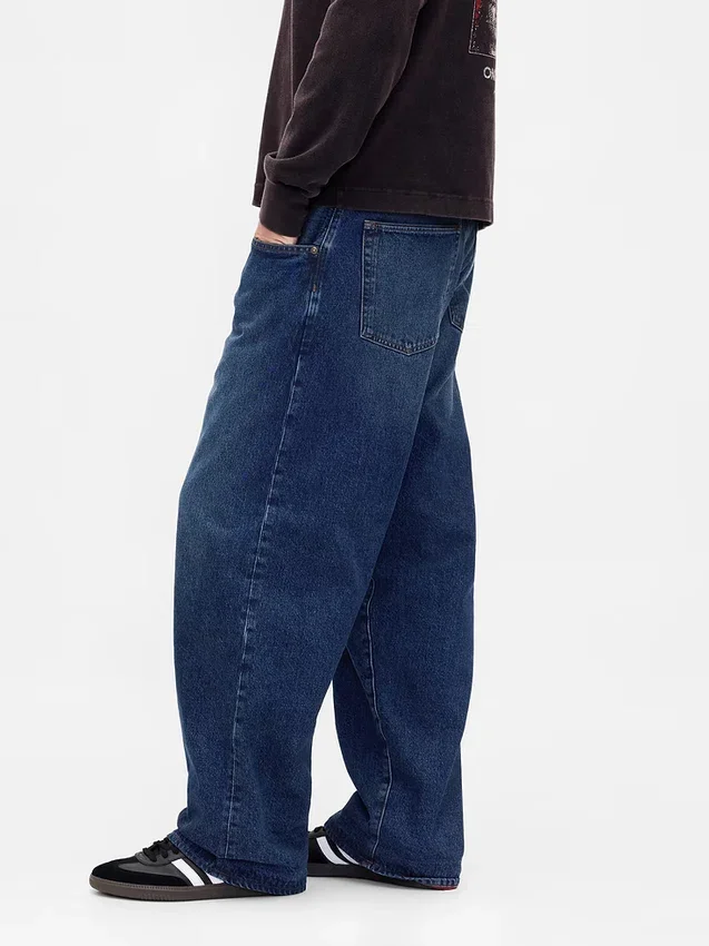 Stranger Things Adult Flannel-Lined Extra Baggy Jeans