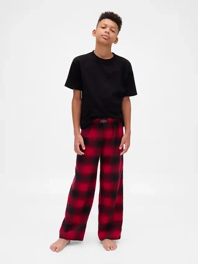 Stranger Things Kids Recycled Flannel Pj Pants