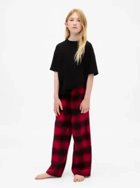 Stranger Things Kids Recycled Flannel Pj Pants