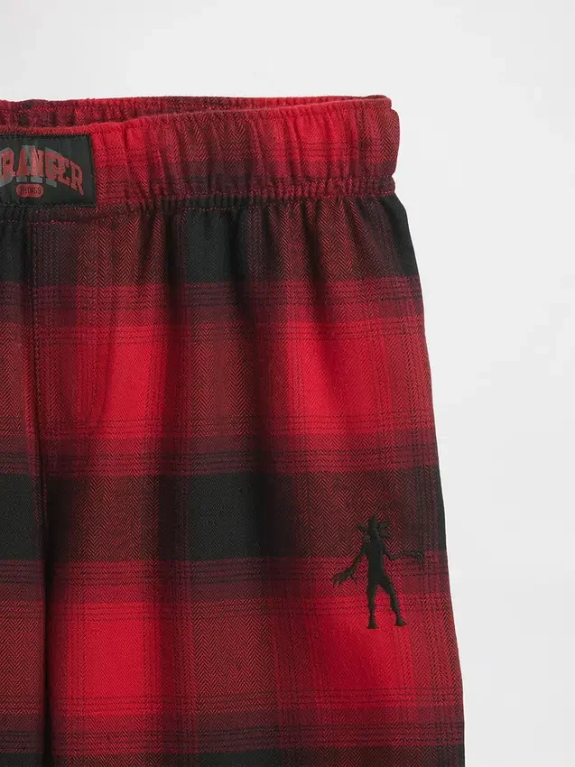 Stranger Things Kids Recycled Flannel Pj Pants