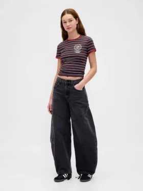 Stranger Things Organic Cotton Vintagesoft Crop T-Shirt
