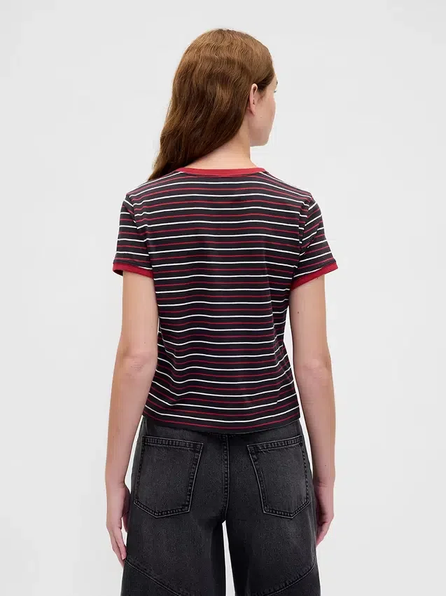 Stranger Things Organic Cotton Vintagesoft Crop T-Shirt