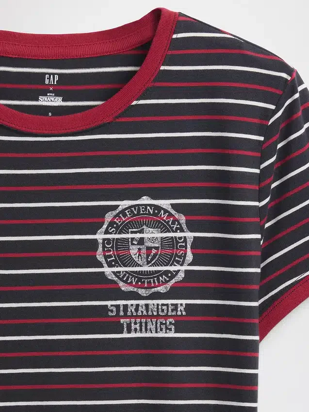 Stranger Things Organic Cotton Vintagesoft Crop T-Shirt