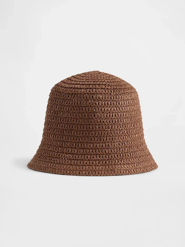 Straw Bucket Hat