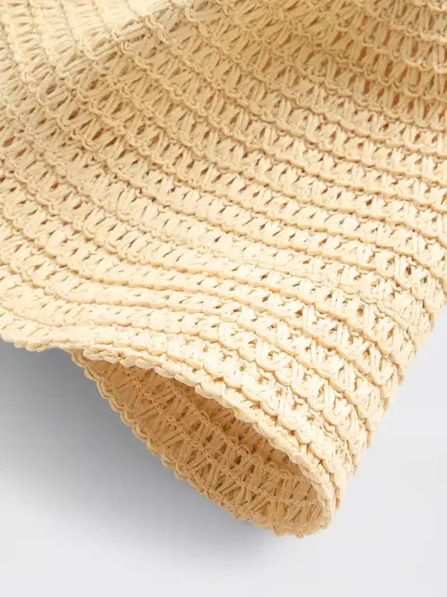 Straw Bucket Hat