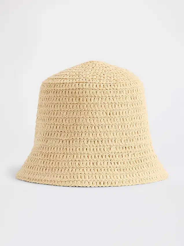 Straw Bucket Hat