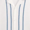 Stripe Camp Collar Sweater Shirt