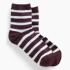Stripe Half Crew Socks