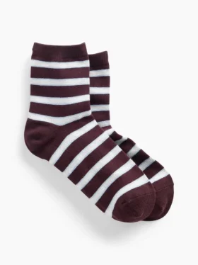 Stripe Half Crew Socks