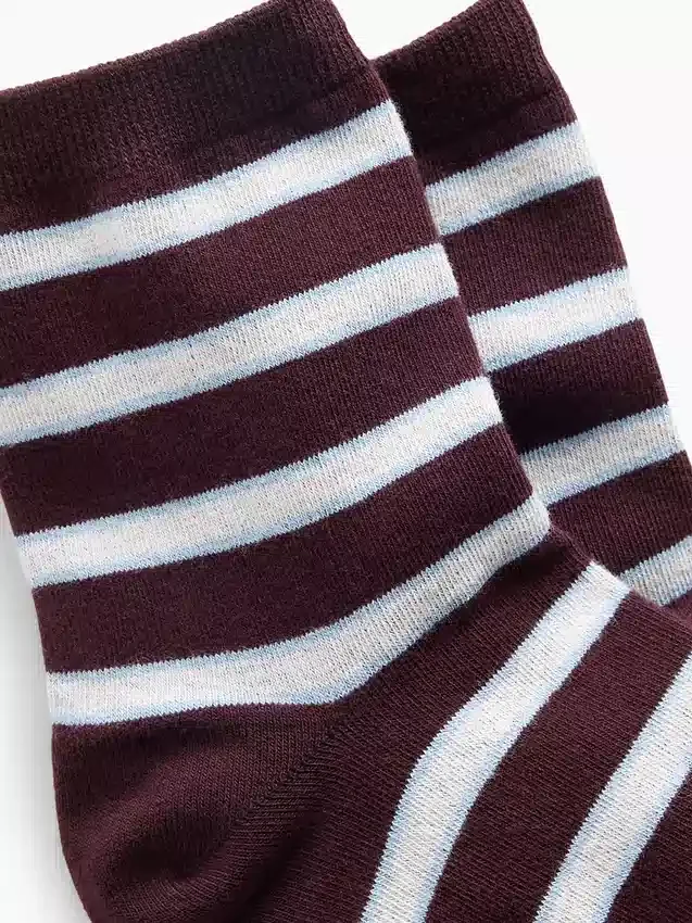 Stripe Half Crew Socks