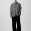 Sunwashed Twill Relaxed Plaid Shirt
