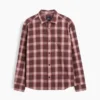 Sunwashed Twill Relaxed Plaid Shirt