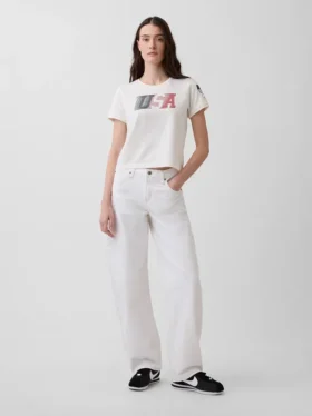 Team Usa Crop T-Shirt