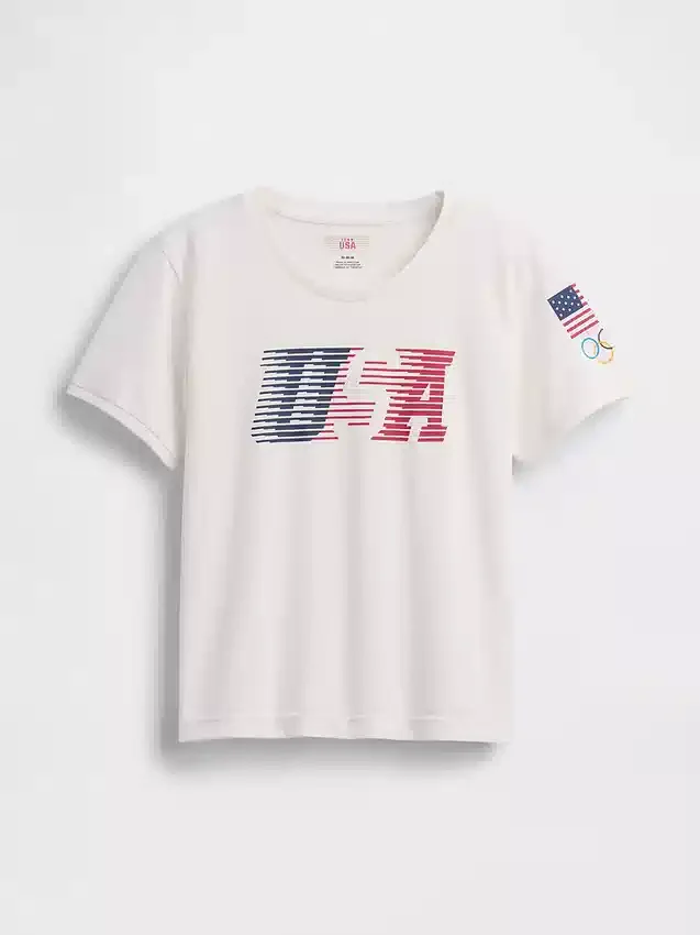 Team Usa Crop T-Shirt