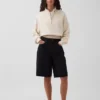 Textured Cotton Oversized Half-Zip Pullover