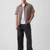 Textured Linen-Cotton Shirt