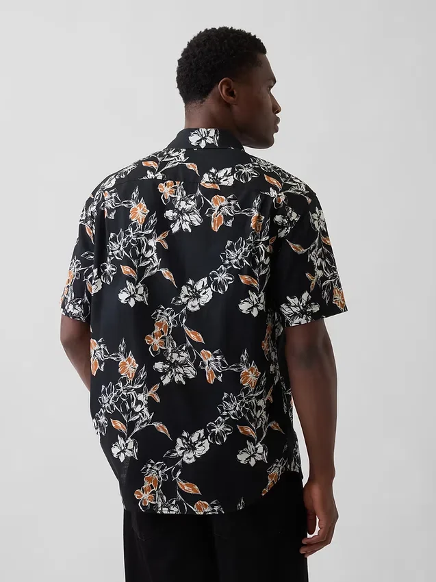 Textured Linen-Cotton Shirt