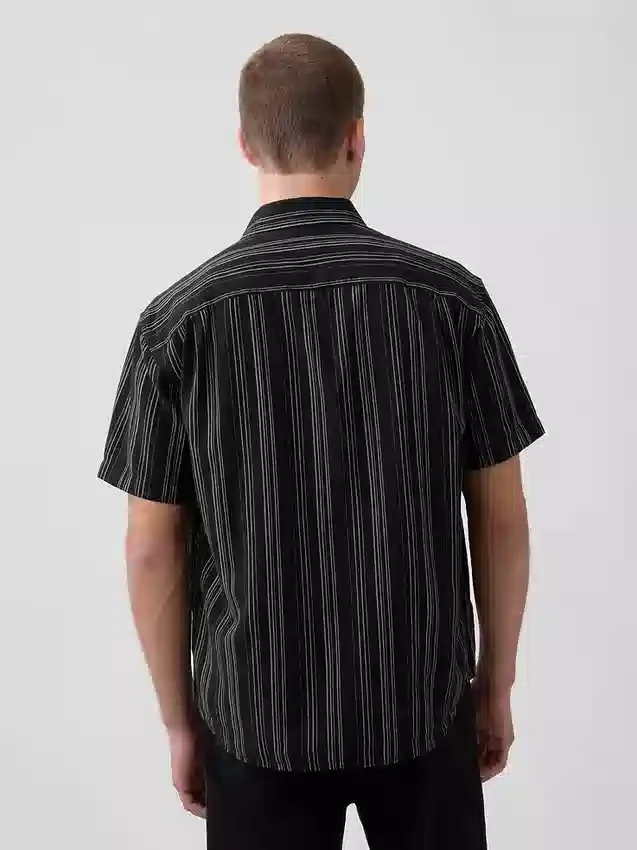 Textured Linen-Cotton Shirt