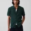 Textured Relaxed Sweater Shirt