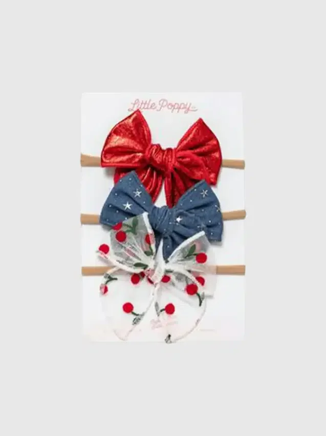 The Cherry Headband Bow Set