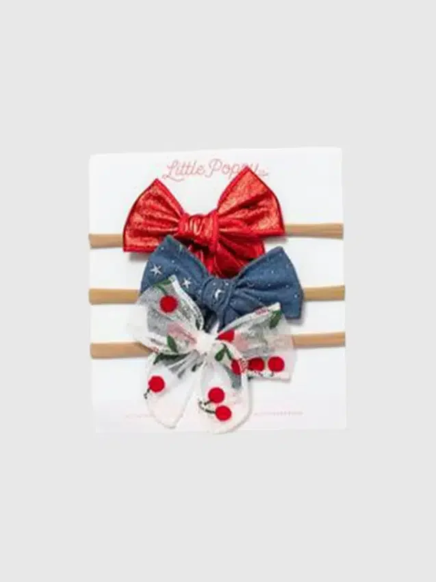 The Cherry Headband Bow Set