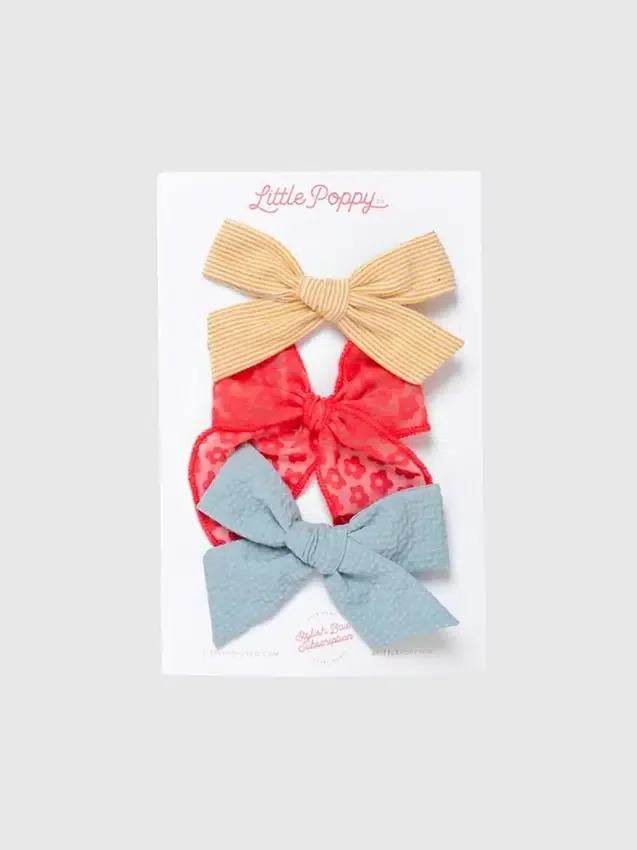 The Dahlia Bow Clip Set