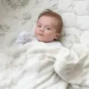The Gilded Bird Safari Toile Bamboo Baby Blanket