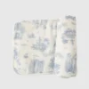 The Gilded Bird Spring Toile Bamboo Baby Blanket