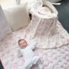 The Gilded Bird Spring Toile Bamboo Baby Blanket