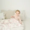 The Gilded Bird Spring Toile Bamboo Baby Blanket
