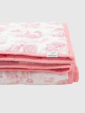 The Gilded Bird Spring Toile Quilted Playmat