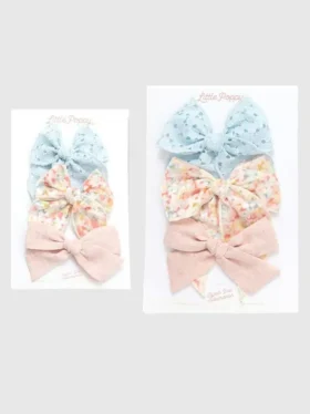 The Hannah Bow Clip Set